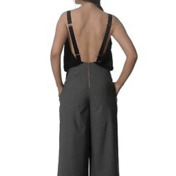 KIT AND ACE Stardust Overalls Jumpsuit Minimalist Academia Wool Silk Blend US 6 - Picture 2 of 15